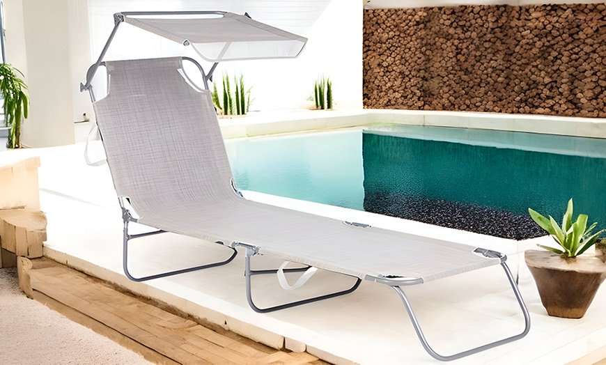 Image 8: Transat pliable avec pare-soleil