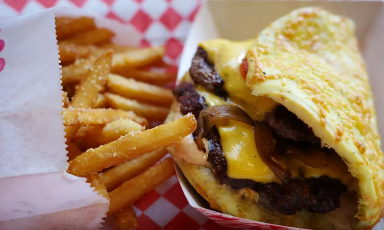 Combo for 1, 3 or 5 People - Burgers, Fries, & Drinks Or $50 Gift Card