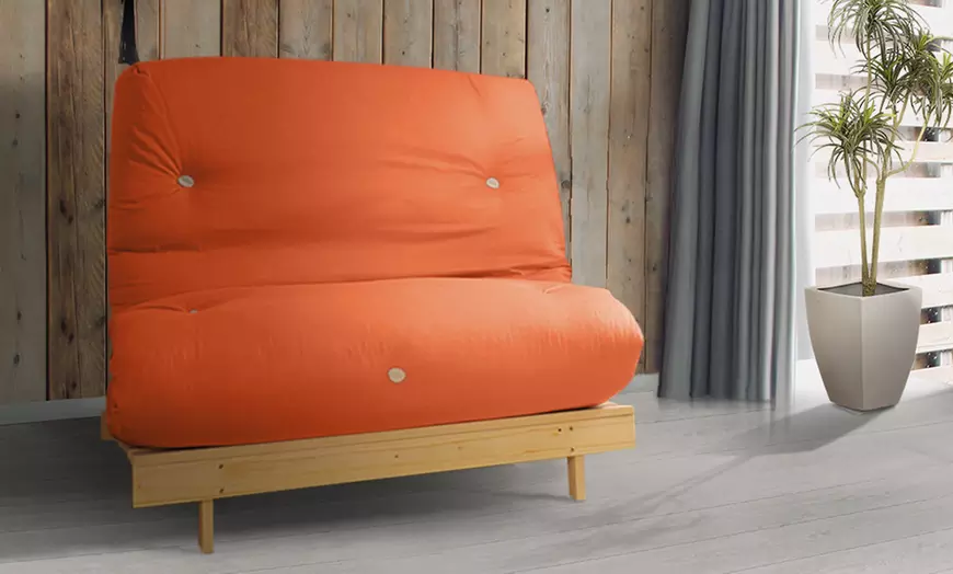 Image 45: Futon Frame and Mattress