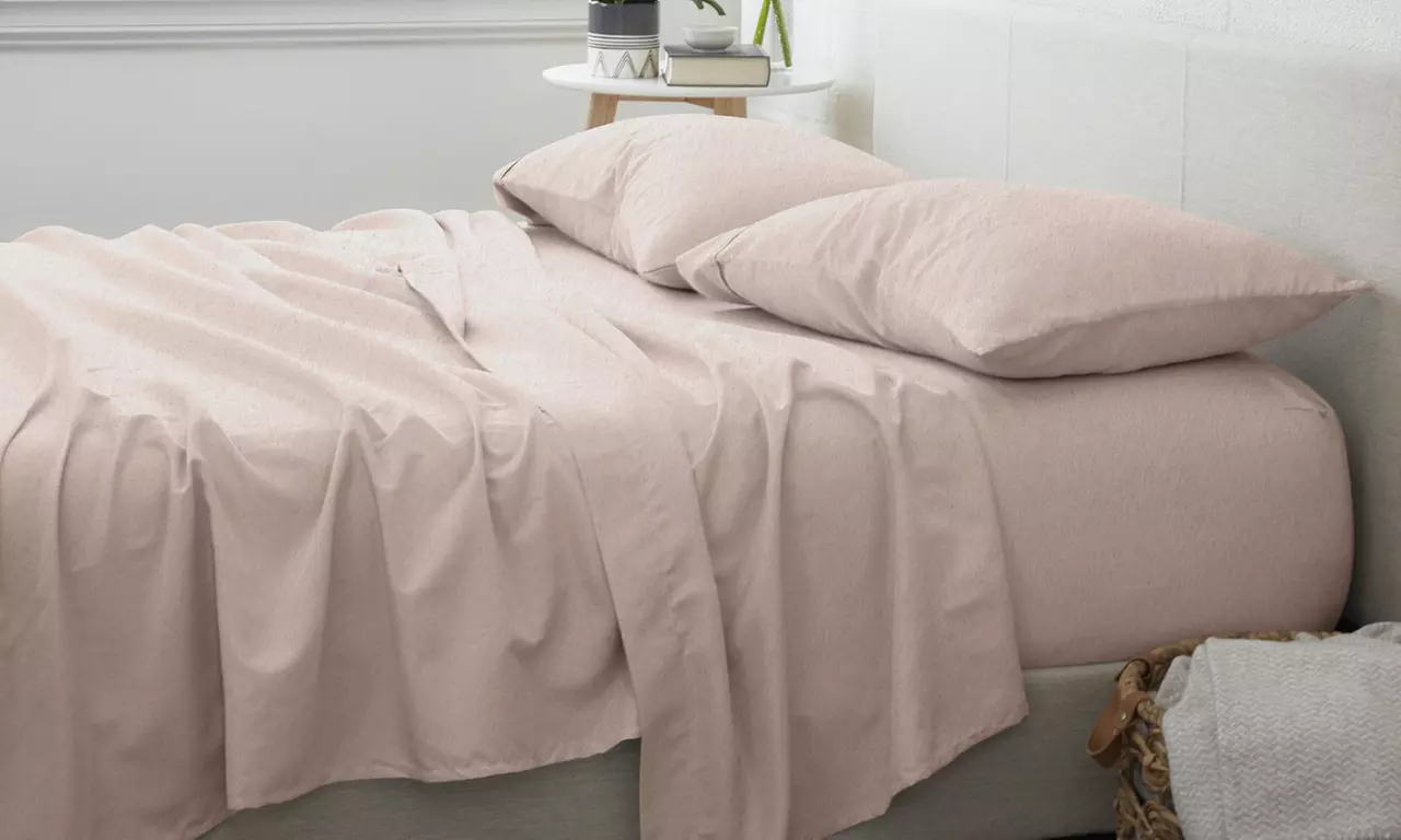 Home Collection Premium 4 Piece Ultra Soft Flannel Bed Sheet Set