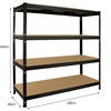 Image 5: Q-Rax Heavy-Duty Steel 160cm Wide Rack