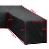 Image 2: Water Resistant L-Shape Outdoor Furniture Cover