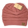 Image 36: Cheveux Corp. Women's Solid Classic CC Beanie