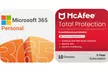 Microsoft 365 Personal oder Family EU (1 Jahr) + McAfee Total Protection (1 Jahr, 10 Geräte) als Download - Second Medium