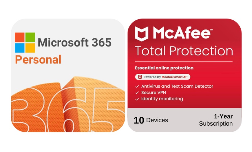 Image 2: Microsoft 365 Personal oder Family EU + McAfee Total Protection