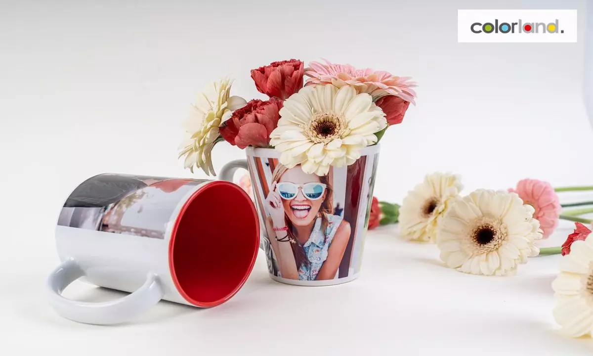 Mugs photo personnalisés - Latte, Colorés ou Magic, avec Colorland