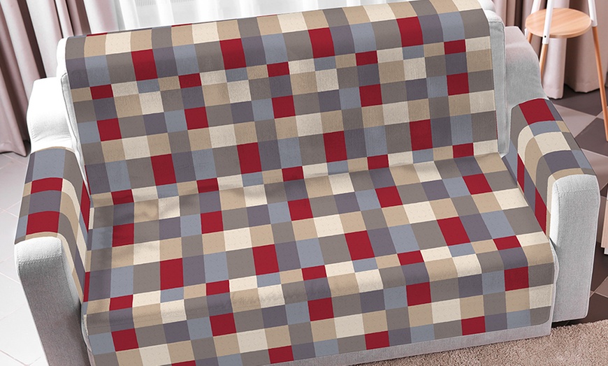 Image 10: Copridivano antiscivolo con stampa