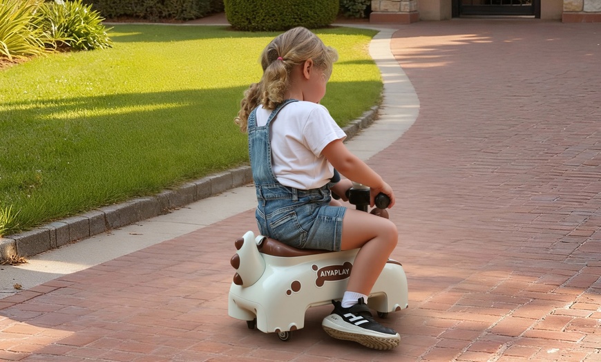 Image 12: AIYAPLAY Kids Ride On Car, Dinosaur Shape Toddler Walker