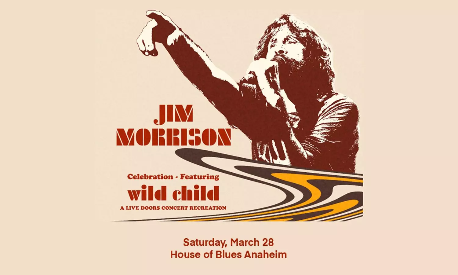 Wild Child - Doors Tribute on March 28 at 7 PM - Primary Image