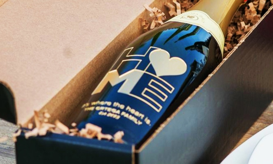 Image 3: Unique New Home Gifts | Custom Etched Wine Bottles