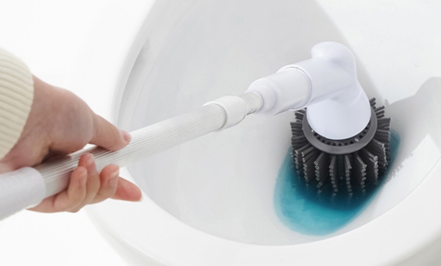 Image 7: 6-in-1 Electric Spin Scrubber