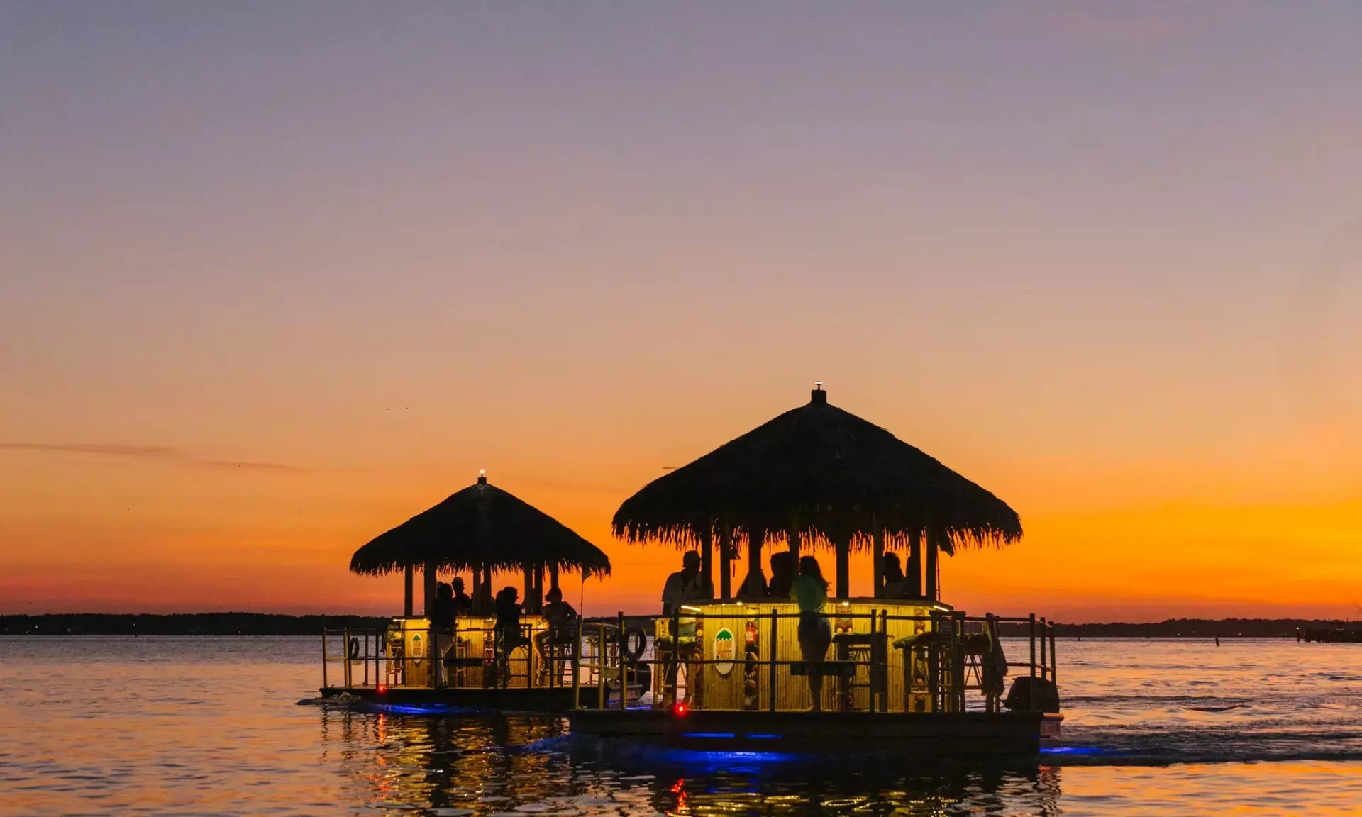 Explore w/ Private Tiki Charter for Up to 6 People on Weekdays or Weekends & More @Cruisin Tikis  (Up to 25%Off) - Primary Image