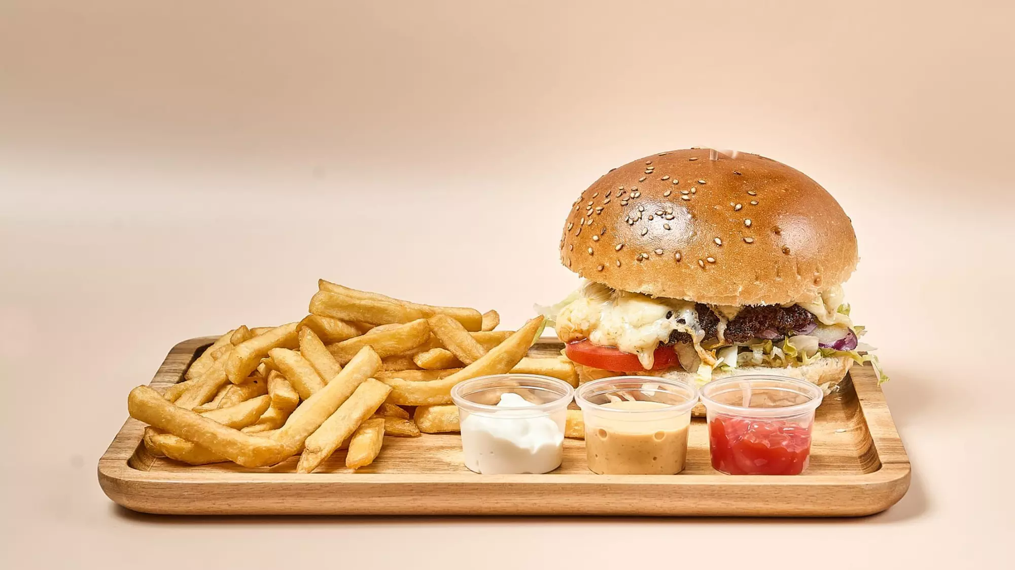 Burger inkl. Pommes für 1 - 4 Personen