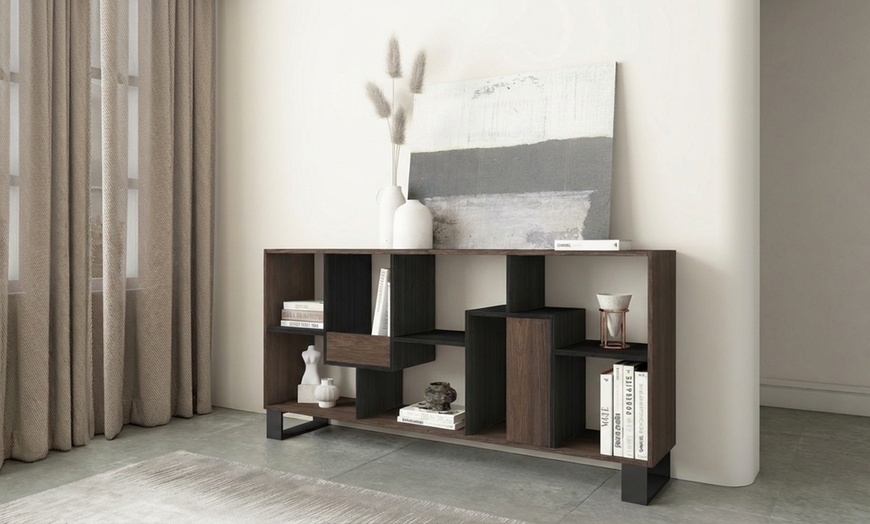 Image 38: Multi-Position Designer Bookcase