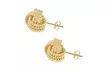 Italian Made 925 Sterling Silver Twist Love Knot Stud Earrings - Second Medium