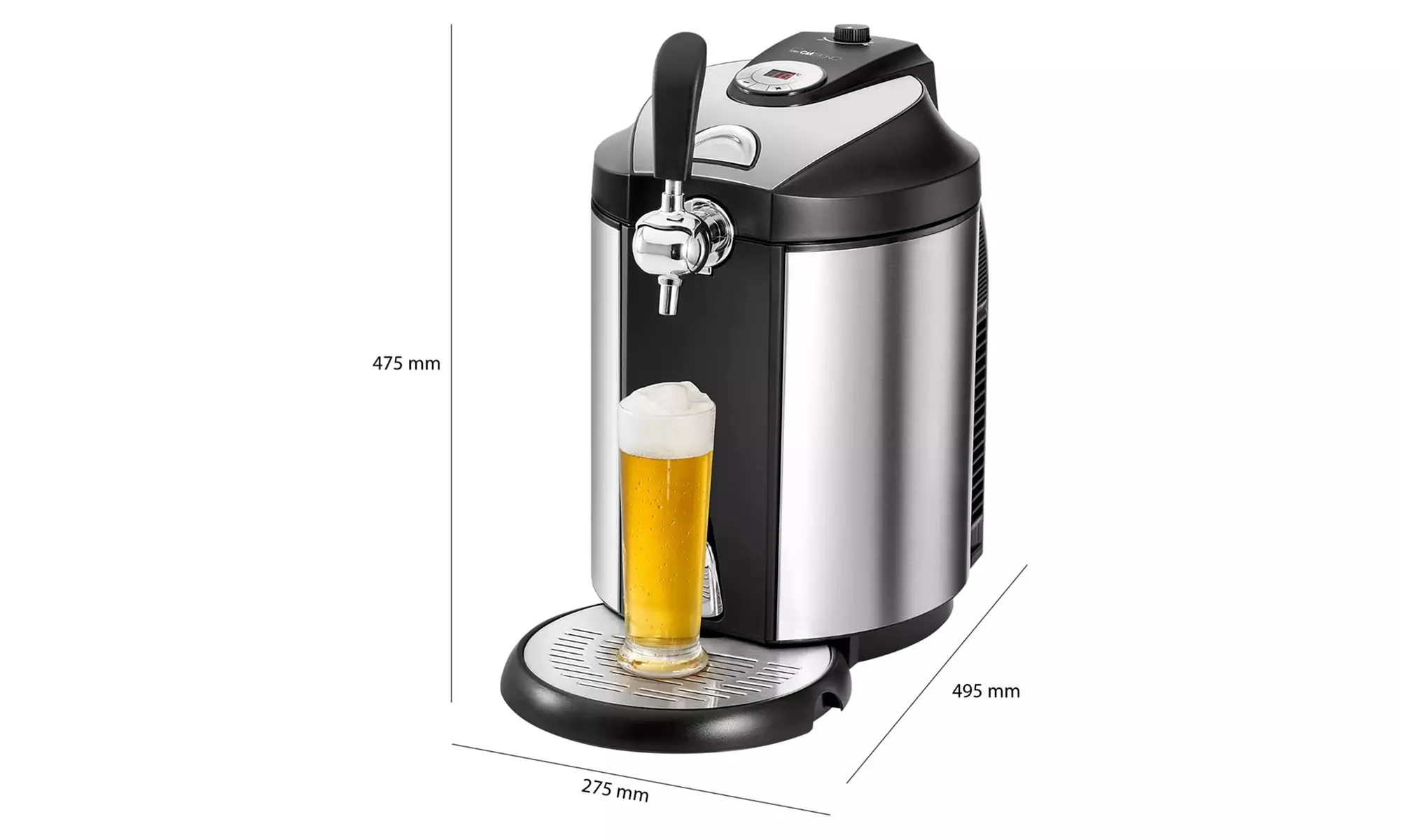 Grifo de cerveza con refrigeración y pantalla de leds de Clatronic - Second Medium