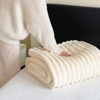 Image 5: Thick Plush Striped Winter Throw Blanket 