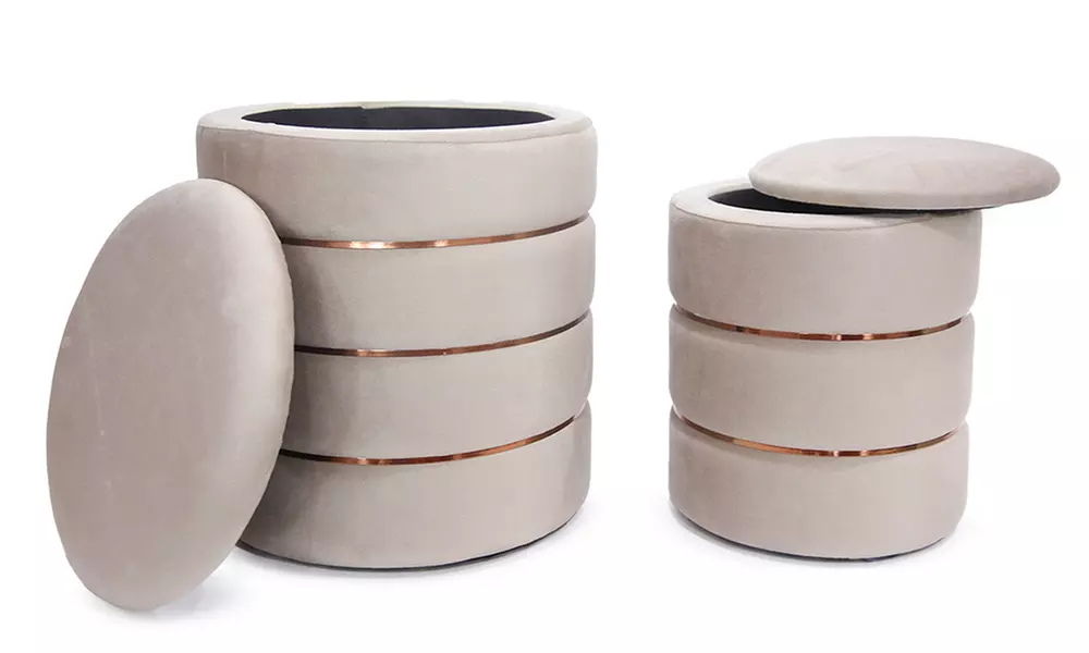 Coppia di pouf Romeo e Giulietta