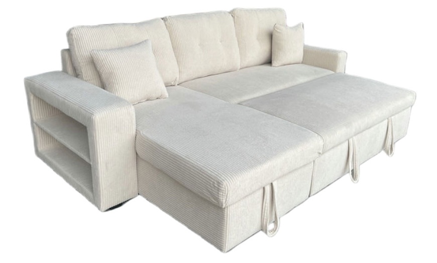 Image 17: Canapé d'angle convertible Kocoon "San Diego" 4 places avec coffre