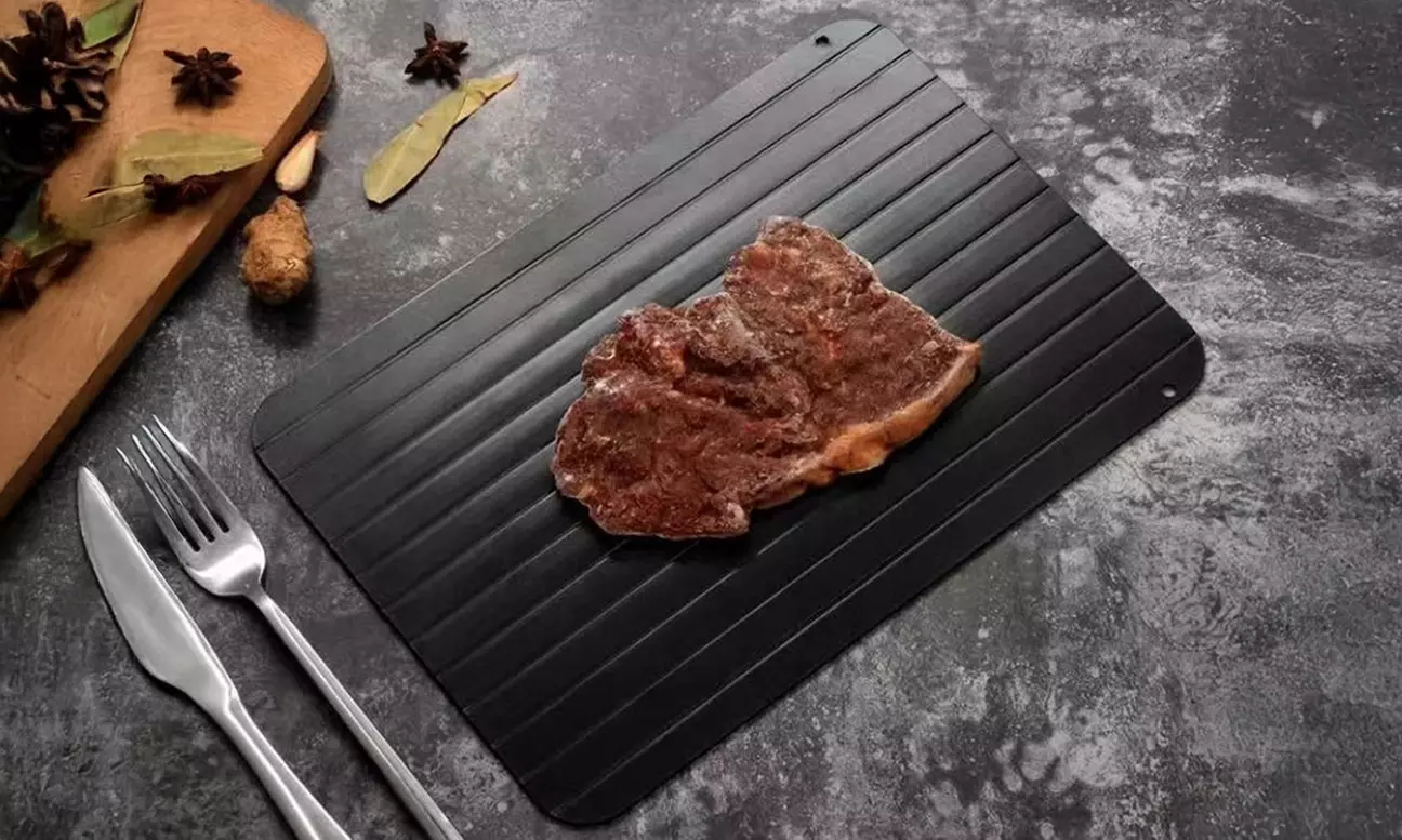 US 1-2 Pc Fast Defrosting Tray Rapid Thawing Board Safe Defrost Meat Frozen Food - Primary Image