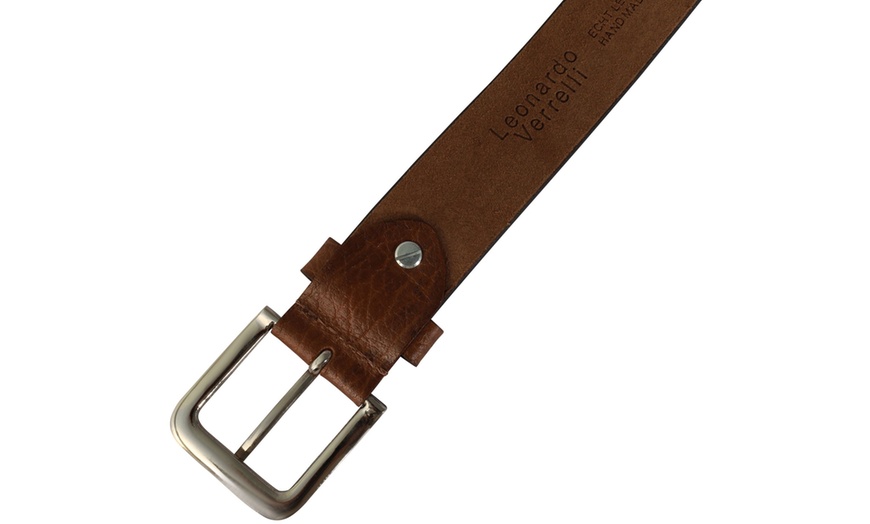 Image 24: Leonardo Verrelli Leder-Gürtel