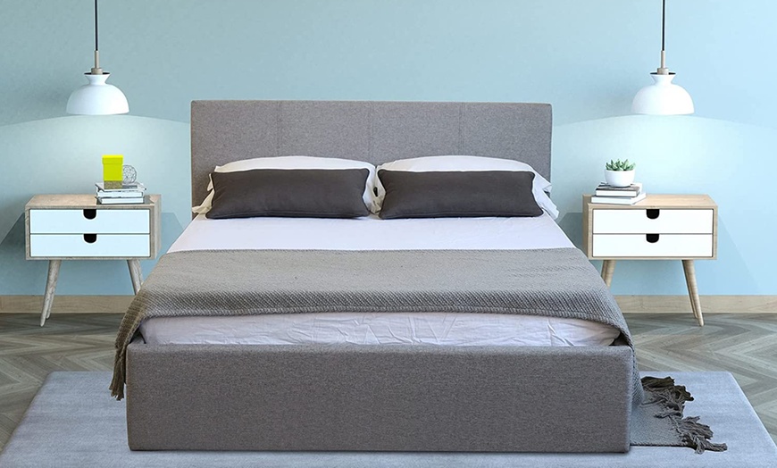 Image 4: Side-Lifting Ottoman Bed with Optional Mattress