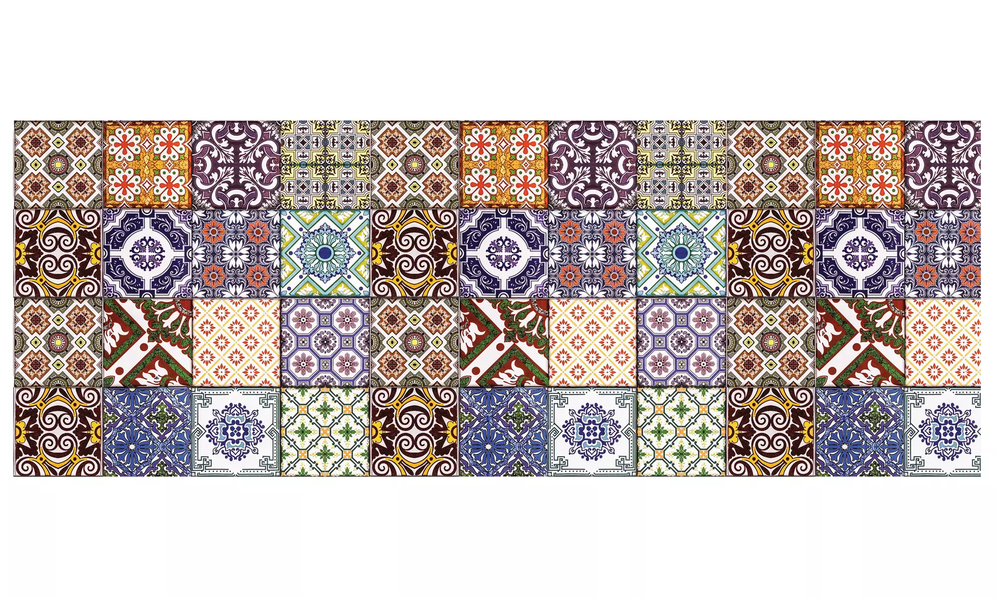 Non-Slip Kitchen Runner Rug with Digital Print