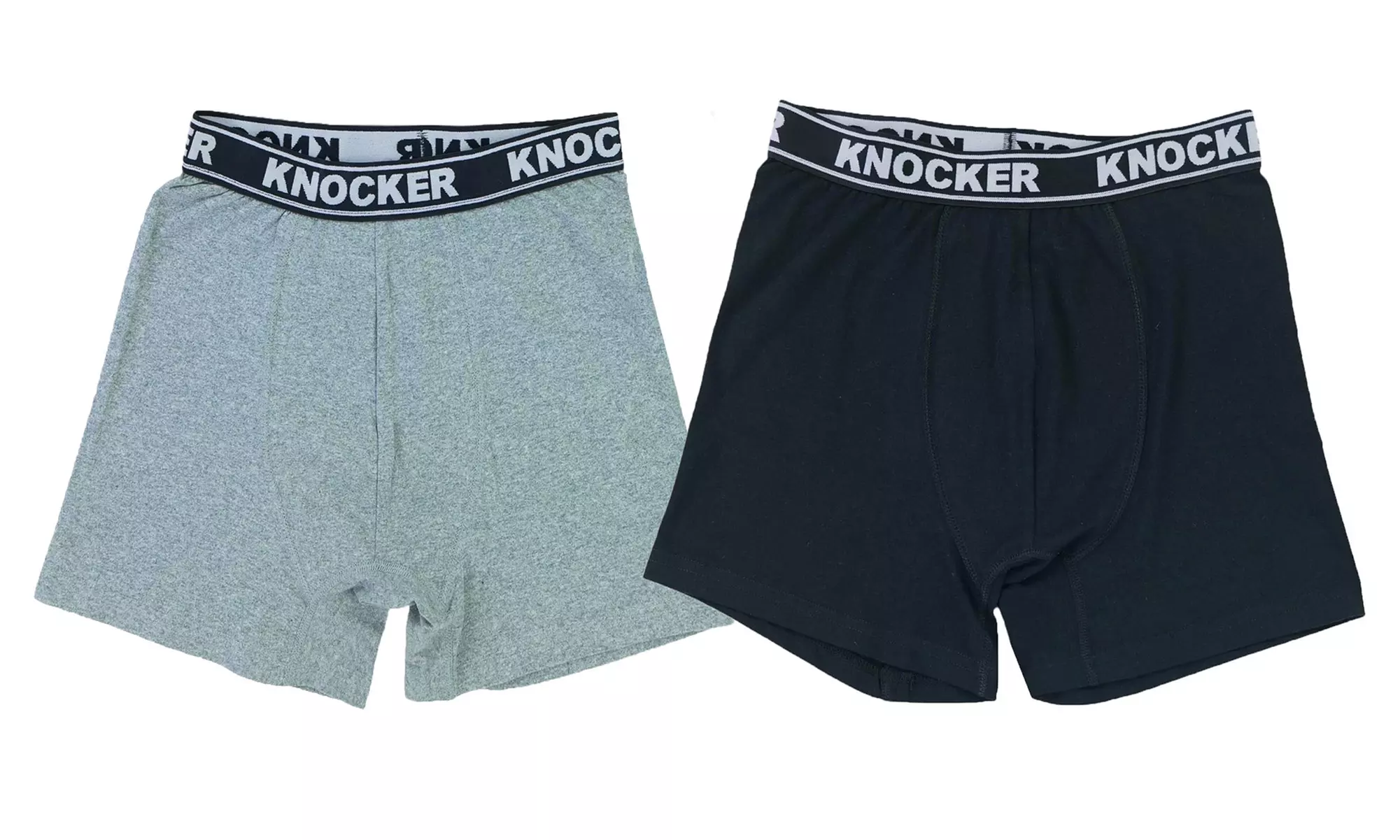 Men's Basic Assorted Cotton Stretch Boxer Briefs - 3 or 6 Pack