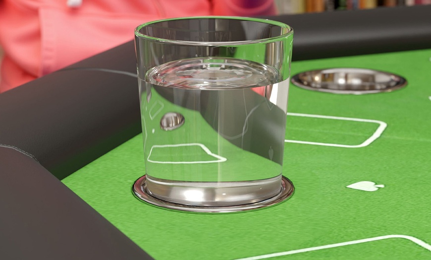 Image 15: SPORTNOW Poker Set and Foldable Poker Table 