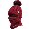Image 7: Womens Winter Hat Warm Thick Cap Scarf Knit Ski Beanies
