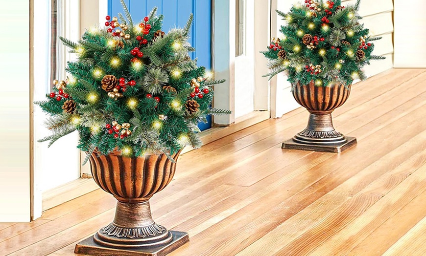 Image 8: Artificial Christmas Tree with Light