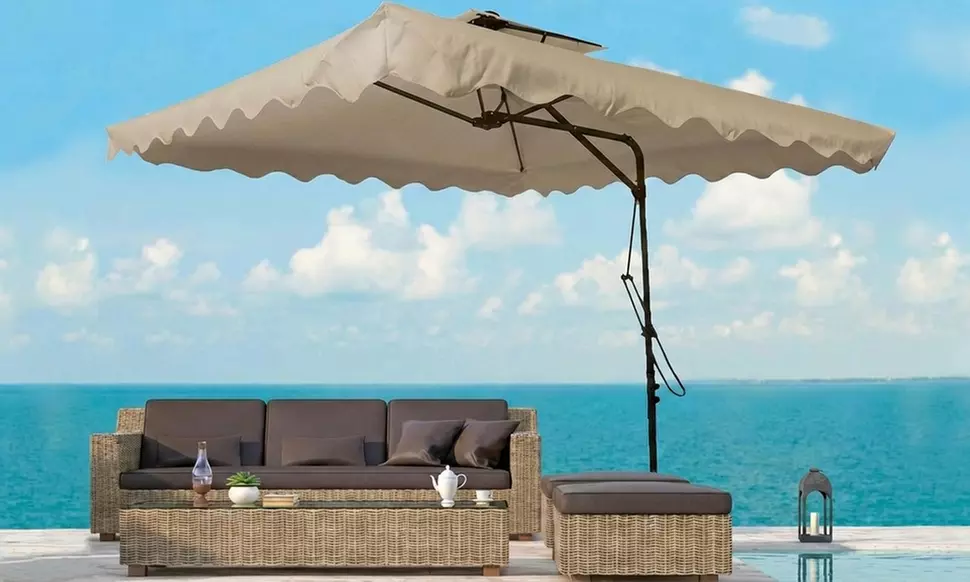 Ombrellone da giardino Bakaji a palo laterale decentrato