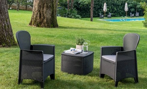 Tuinset met twee stoelen en een tafeltje Tuinset met twee stoelen en een tafeltje