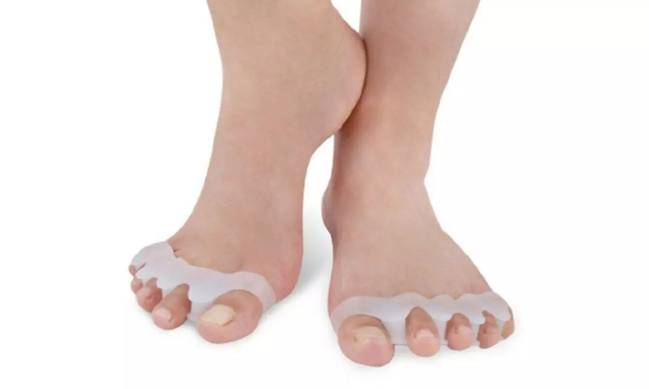 1Pair Silicone Gel Bunion Toe Corrector Orthotics Straightener Separator