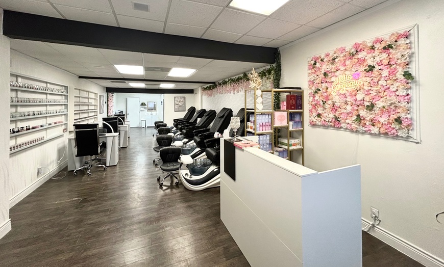 Image 1: Up to 30% Off on Salon-Shellac/No-Chip Mani-Pedi at Magnolia Lash & Nails