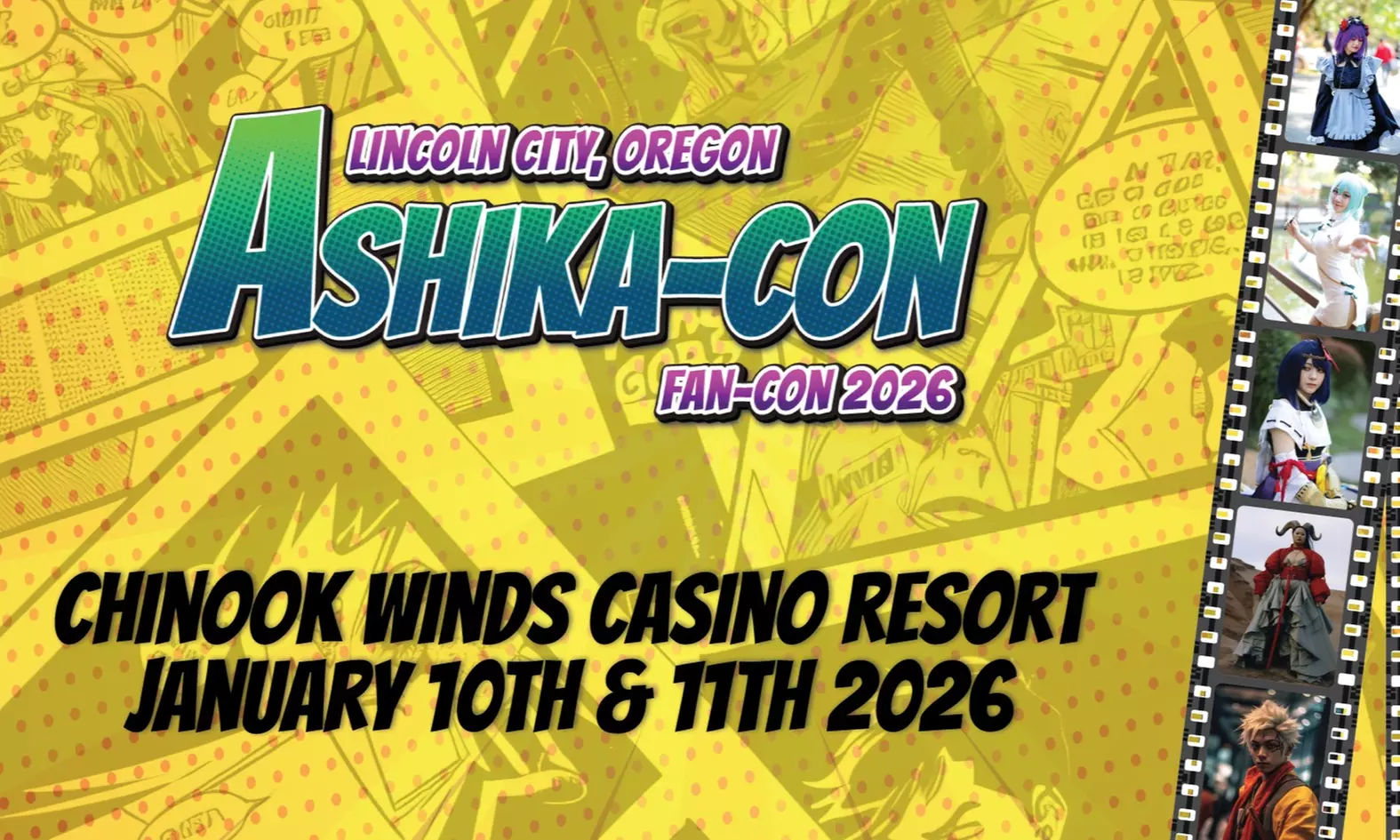 Immerse Yourself in Pop Culture at Ashika-Con January 10-11: Celebrate Anime, Comics, and Gaming with Family & Friends