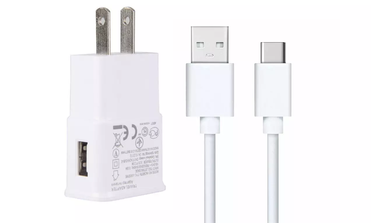 Adaptive Fast Charging Wall Charger USB Type-C Cable For Samsung iPhone