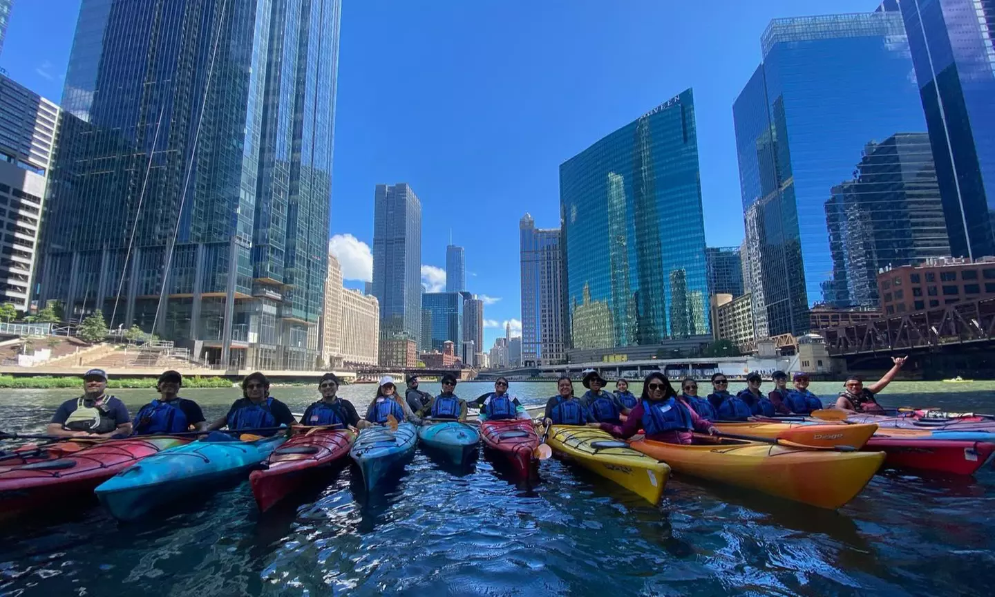 Chicago River Sunset or Architectural Kayaking Tour with Kayak Chicago