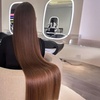 Image 1: Brazilian Keratin/Protein Hair Straightening with Brow & Lip Threading
