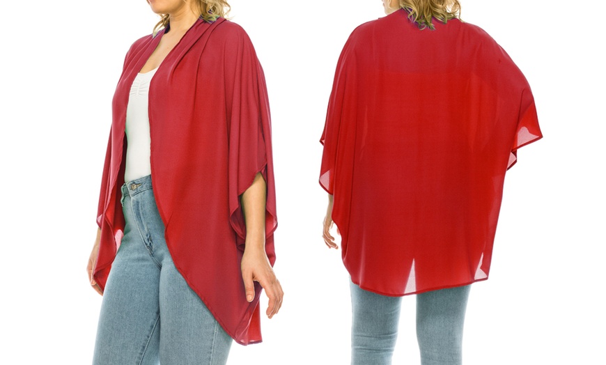 Image 21: MOA Collection Women's Loose Fit Cardigan Sweater