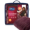 Image 3: Silentnight Luxury Heated Throw, Energy-Efficient Fleece Comfort