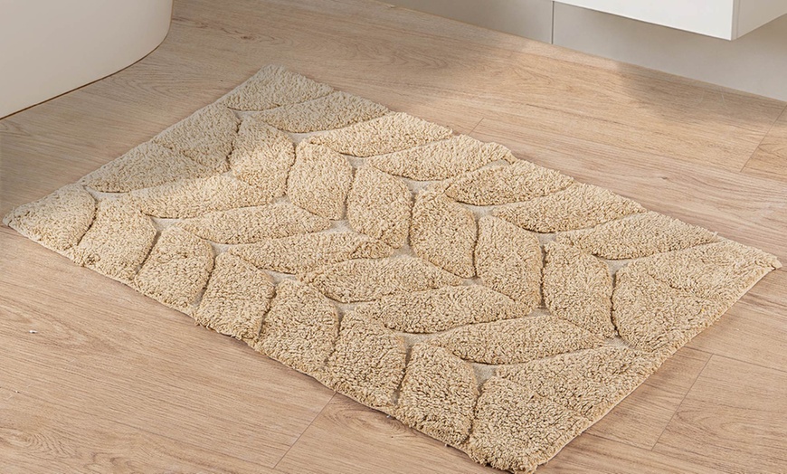 Image 3: Tappeto bagno antiscivolo in cotone