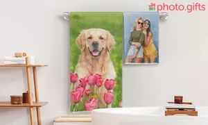 1x oder 2x Strand- oder Badetuch oder Stofftasche mit eigenem Foto