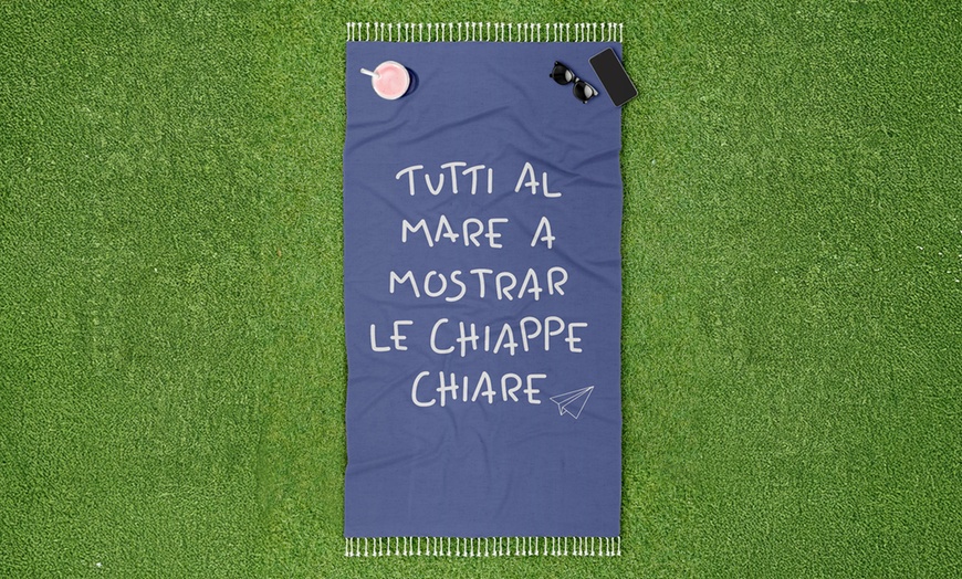 Image 8: Telo mare in spugna con pochette