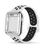 White Black Band / Silver Case