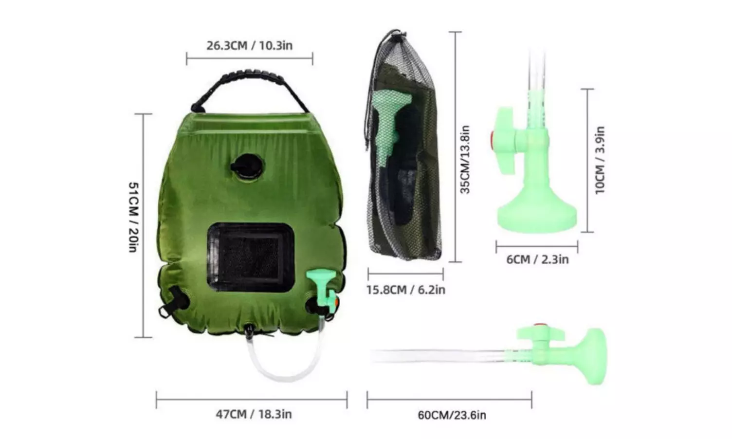 Outdoor 20L Solar Shower Portable Bag