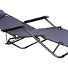 Image 16: Outsunny Two-in-One Foldable Lounger