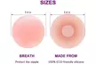 Women Adhesive Reusable Silicone Round Breast Nippleless Covers - Second Medium