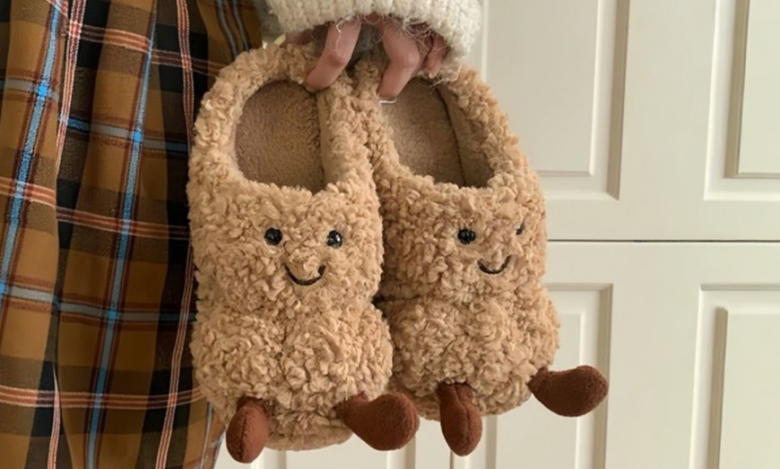 Image 19: Cosy Unisex Home Slippers with Non-Slip EVA Sole