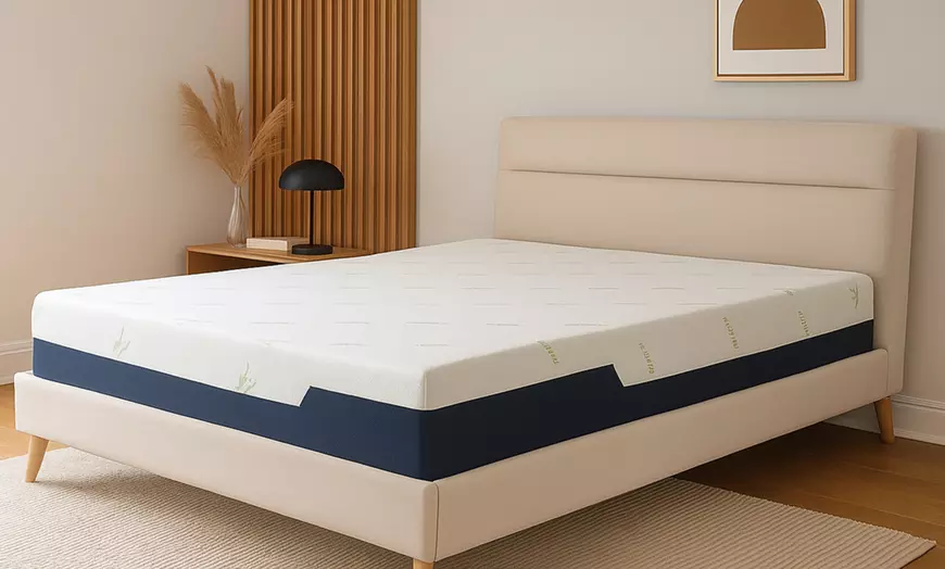 Image 1: Sampur traagschuimmatras met Bamboe Hoes